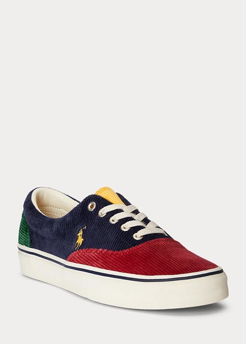 Vícebarevné pánské manšestrové tenisky Ralph Lauren Keaton Color-Blocked Vícebarevné pánské manšestrové tenisky Ralph Lauren Keaton Color-Blocked