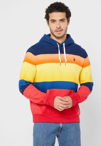 Vícebarevná pánská mikina s kapucí Ralph Lauren Color Block
