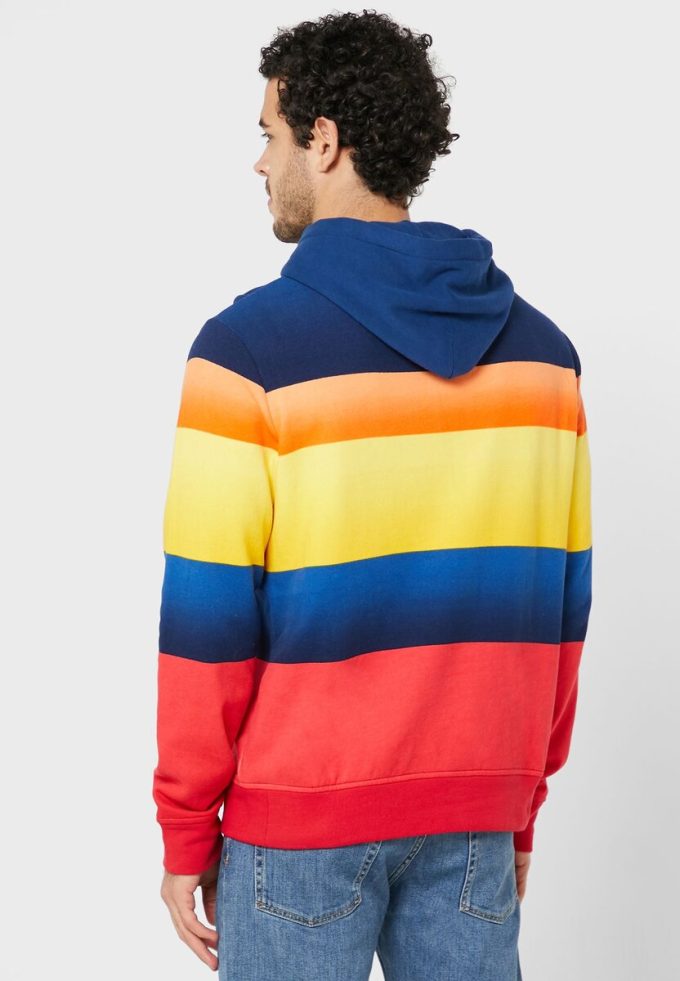 Vícebarevná pánská mikina s kapucí Ralph Lauren Color Block