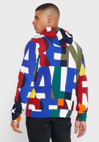 Vícebarevná pánská mikina s kapucí Ralph Lauren Color Block Vícebarevná pánská mikina s kapucí Ralph Lauren Color Block