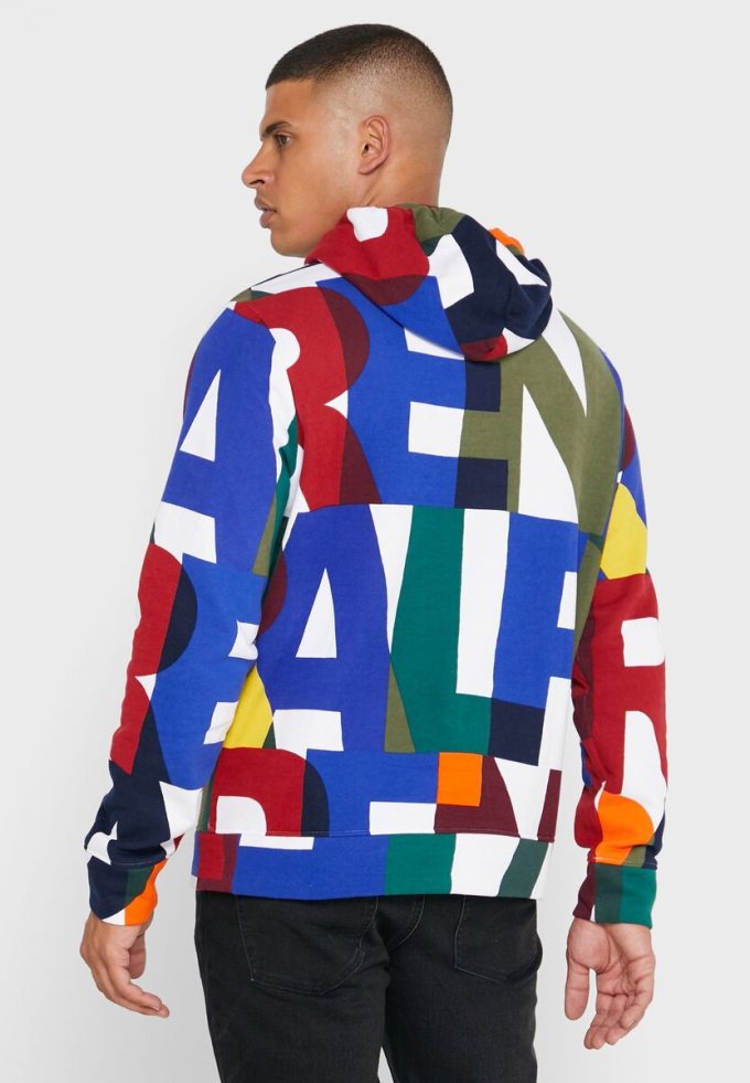 Vícebarevná pánská mikina s kapucí Ralph Lauren Color Block