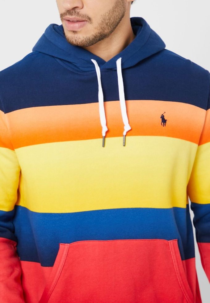 Vícebarevná pánská mikina s kapucí Ralph Lauren Color Block