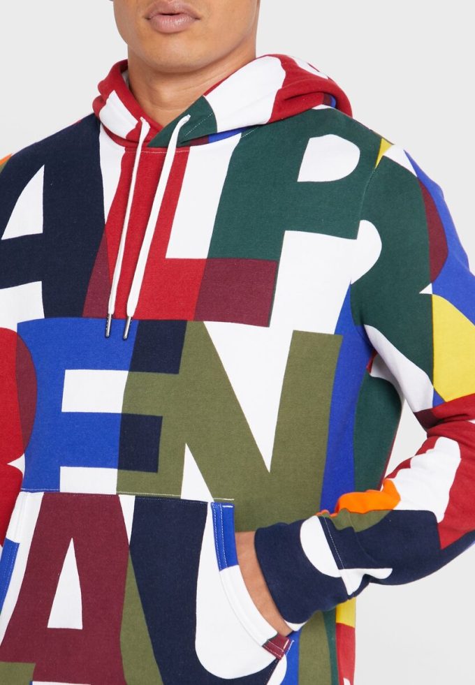 Vícebarevná pánská mikina s kapucí Ralph Lauren Color Block