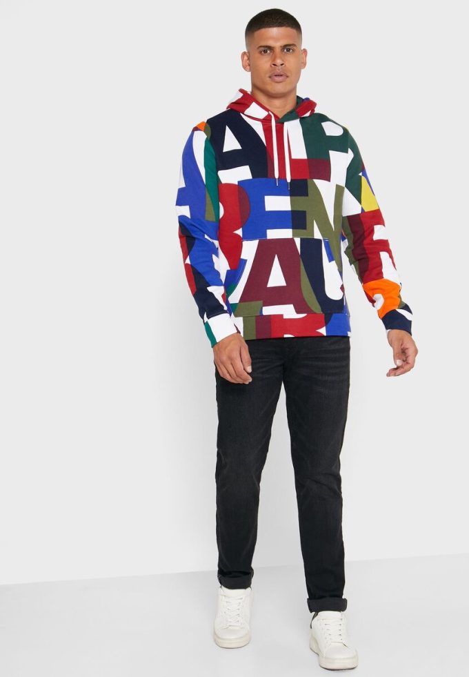 Vícebarevná pánská mikina s kapucí Ralph Lauren Color Block