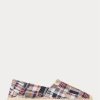 Modré vícebarevné pánské Ralph Lauren Cevio Crest Madras Espadrille