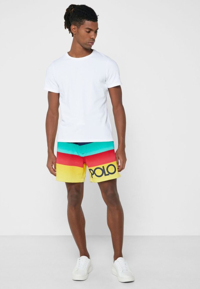 Vícebarevné pánské šortky Ralph Lauren Color Block Vícebarevné pánské šortky Ralph Lauren Color Block