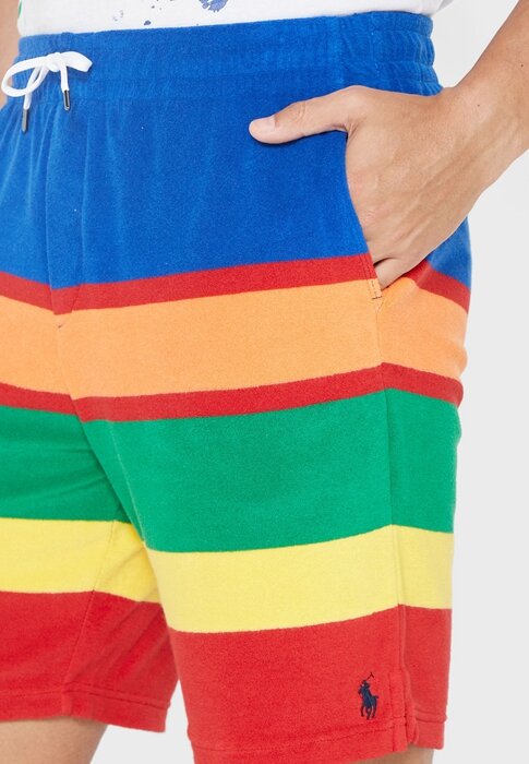 Vícebarevné pánské šortky Ralph Lauren Color Block Vícebarevné pánské šortky Ralph Lauren Color Block