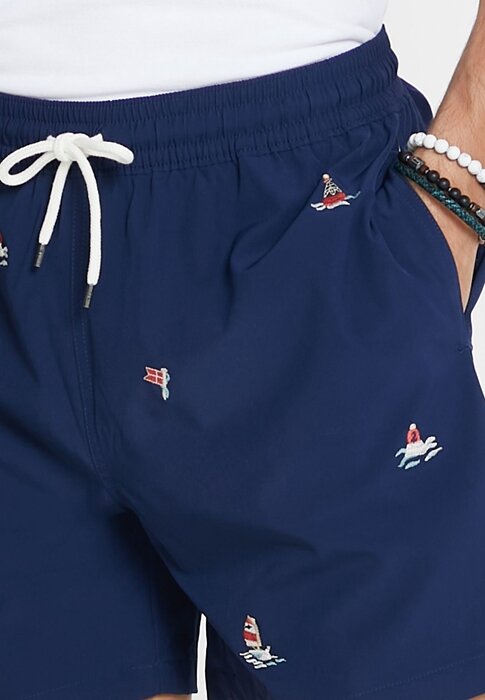 Vícebarevné pánské šortky s potiskem Ralph Lauren Vícebarevné pánské šortky s potiskem Ralph Lauren