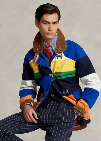 Vícebarevné pánské patchworkové bundy Ralph Lauren The Cortland
