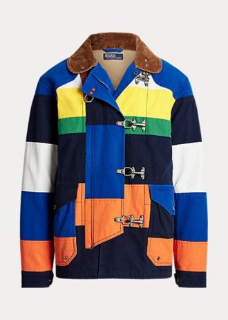 Vícebarevné pánské patchworkové bundy Ralph Lauren The Cortland