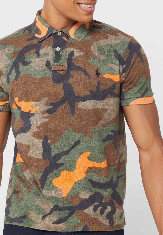 Vícebarevné pánské polokošile Ralph Lauren Camo Polo Vícebarevné pánské polokošile Ralph Lauren Camo Polo