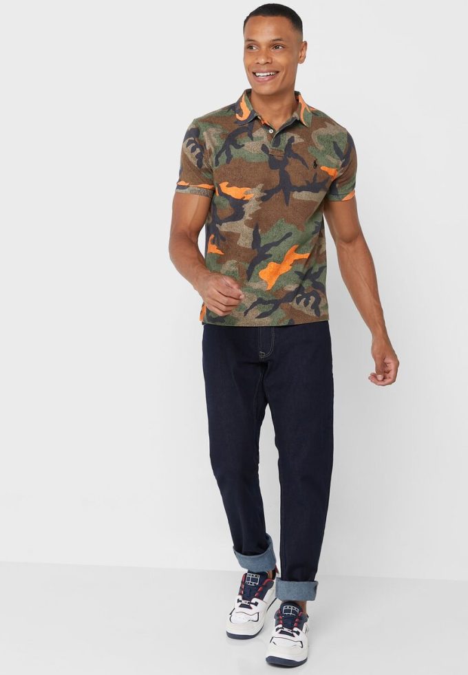 Vícebarevné pánské polokošile Ralph Lauren Camo Polo Vícebarevné pánské polokošile Ralph Lauren Camo Polo