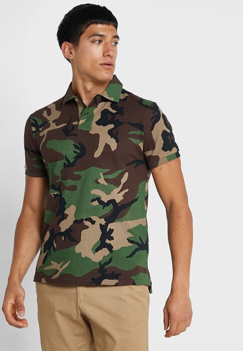 Vícebarevné pánské polokošile Ralph Lauren s potiskem Vícebarevné pánské polokošile Ralph Lauren s potiskem