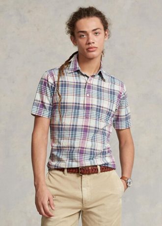 Vícebarevná pánská popover košile Ralph Lauren Classic Fit Madras Vícebarevná pánská popover košile Ralph Lauren Classic Fit Madras