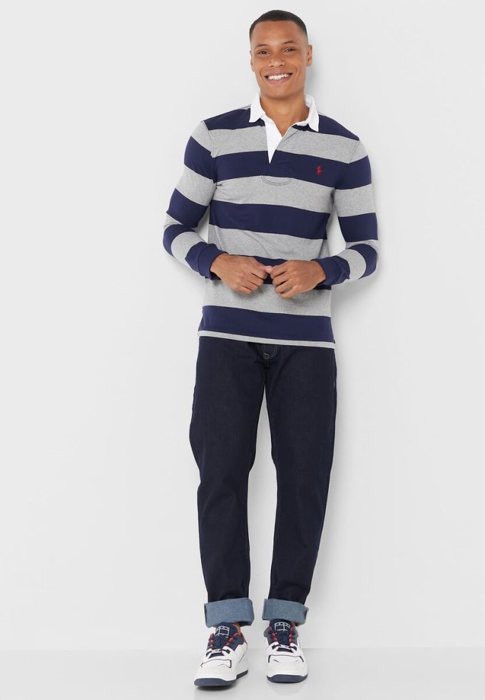 Vícebarevné pánské pruhované polokošile Ralph Lauren Vícebarevné pánské pruhované polokošile Ralph Lauren