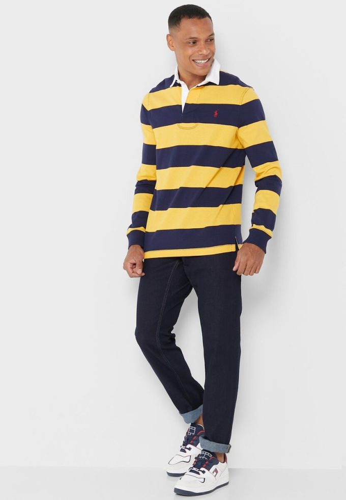 Vícebarevné pánské pruhované polokošile Ralph Lauren Vícebarevné pánské pruhované polokošile Ralph Lauren