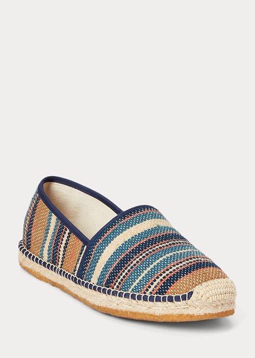 Vícebarevná pánská ručně tkaná žakárová espadrilka Ralph Lauren Vícebarevná pánská ručně tkaná žakárová espadrilka Ralph Lauren
