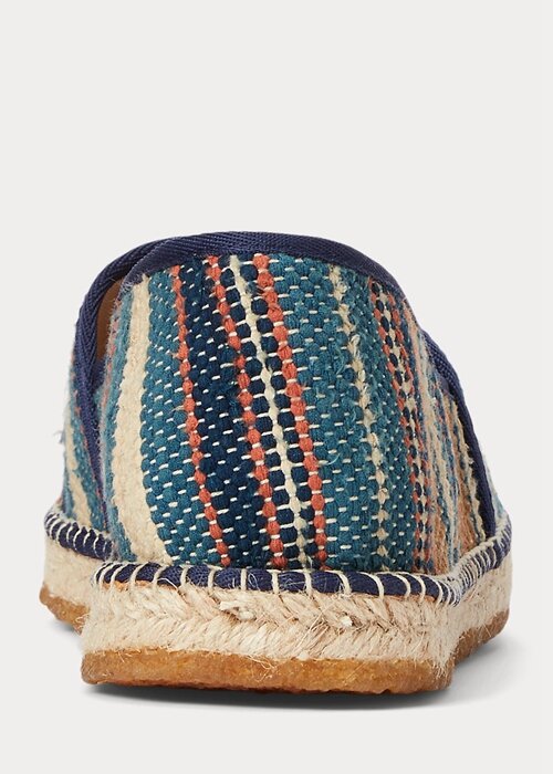 Vícebarevná pánská ručně tkaná žakárová espadrilka Ralph Lauren Vícebarevná pánská ručně tkaná žakárová espadrilka Ralph Lauren