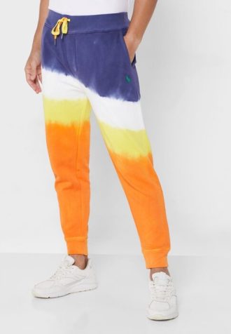Vícebarevné pánské tepláky Ralph Lauren Dip Dye Cuffed