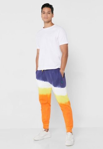 Vícebarevné pánské tepláky Ralph Lauren Dip Dye Cuffed