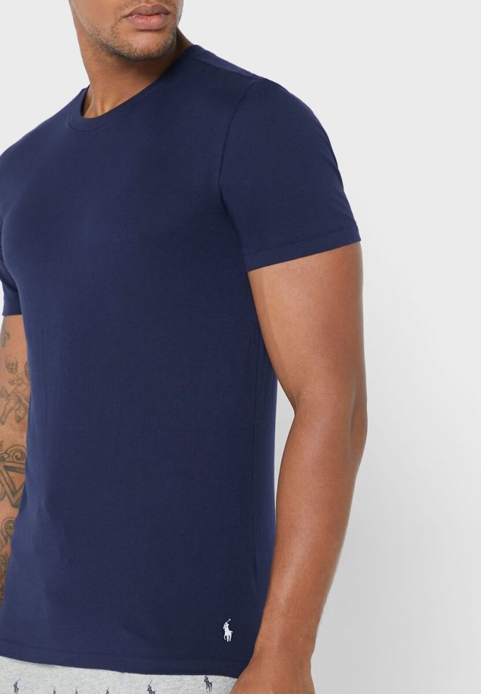 Vícebarevná pánská trička Ralph Lauren 3 Pack Assorted Crew Neck