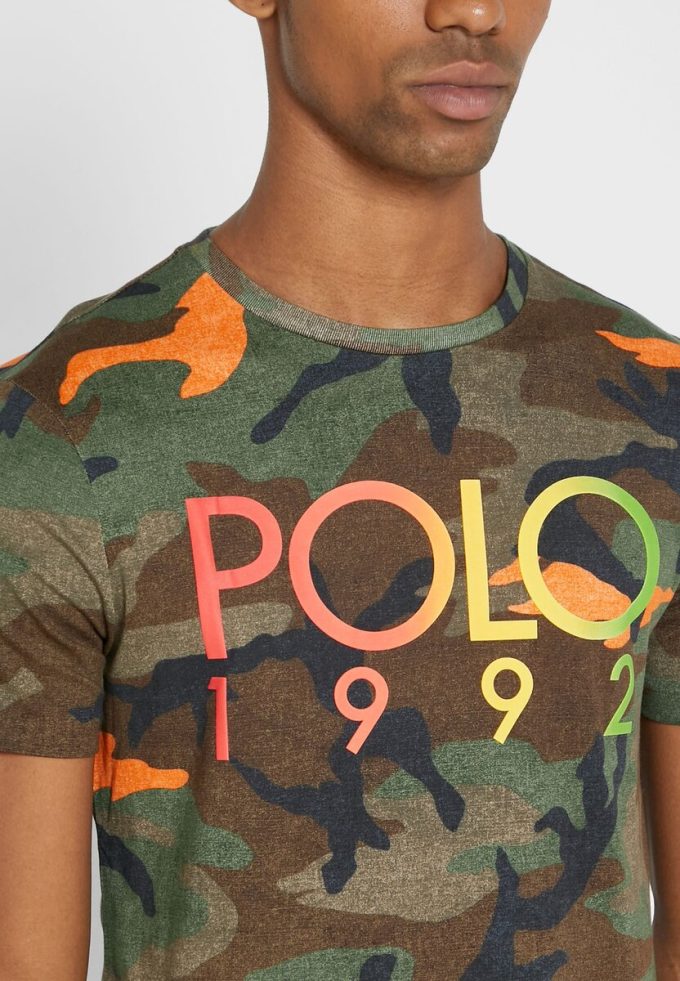 Vícebarevná pánská trička Ralph Lauren Camo Crew Neck Vícebarevná pánská trička Ralph Lauren Camo Crew Neck