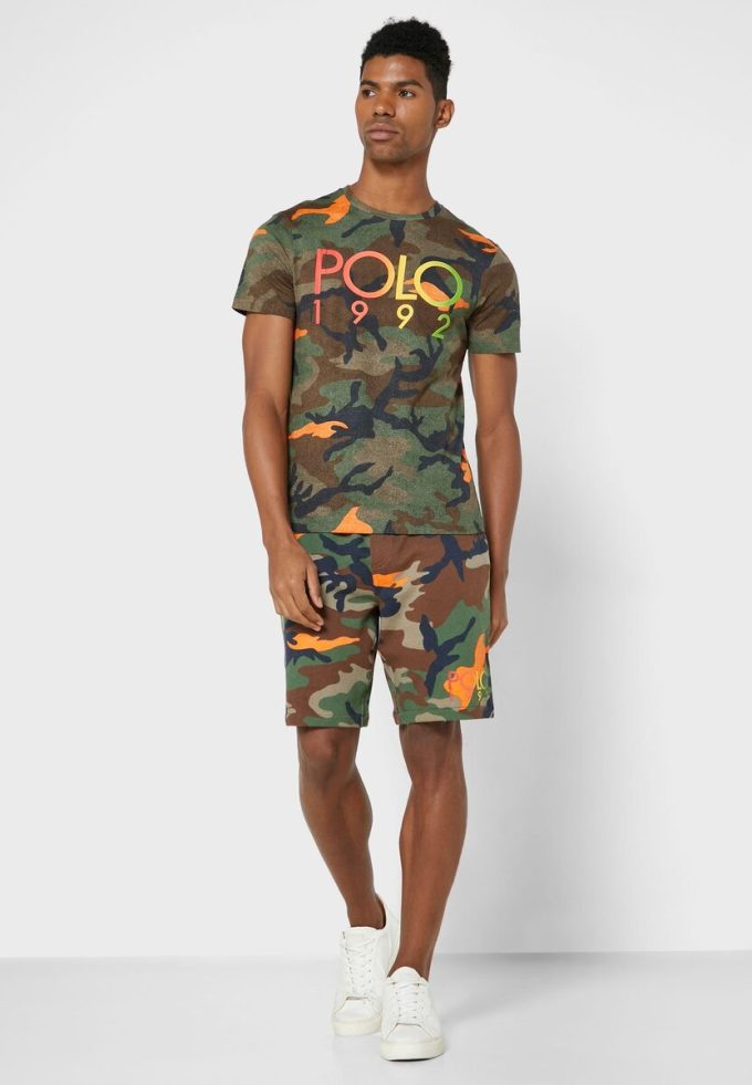 Vícebarevná pánská trička Ralph Lauren Camo Crew Neck Vícebarevná pánská trička Ralph Lauren Camo Crew Neck