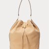 Velká Andie kabelka Buff Dámská Ralph Lauren Nubuck