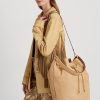 Velká Andie kabelka Buff Dámská Ralph Lauren Nubuck