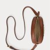 Vnl_lrn Tn/Lrn Tn/Vnl-frn Dámské Ralph Lauren střední pruhované crossbody kabelky Jordynn