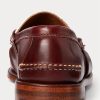 Vínově krémové pánské Ralph Lauren The Morehouse Collection Penny Loafers