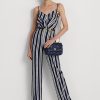 Vytříbené dámské středně prošívané kožené tašky Nappa přes rameno Ralph Lauren