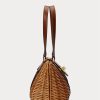 Walnut/Lauren Tan Dámské Ralph Lauren Ratanové střední tašky Lilly Satchel