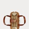 Walnut/Lauren Tan Dámské Ralph Lauren Ratanové střední tašky Lilly Satchel