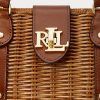 Walnut/Lauren Tan Dámské Ralph Lauren Ratanové střední tašky Lilly Satchel