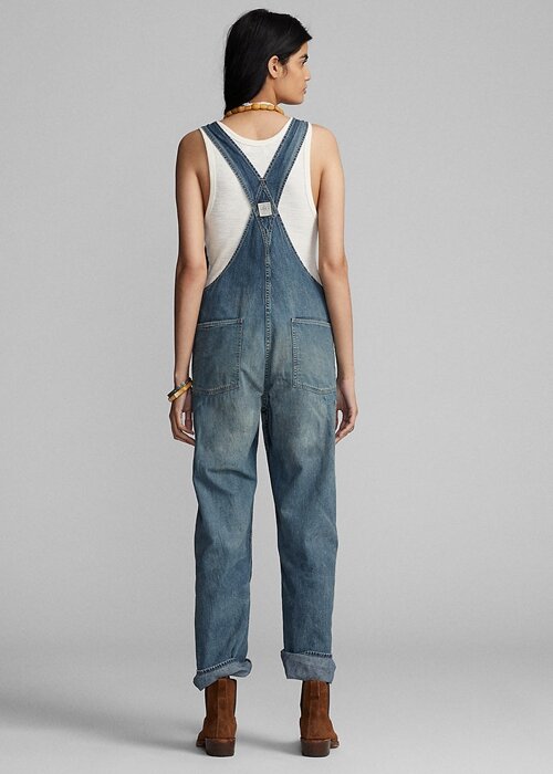 Wash Dámské šaty Ralph Lauren Repaired Denim Overal Wash Dámské šaty Ralph Lauren Repaired Denim Overal