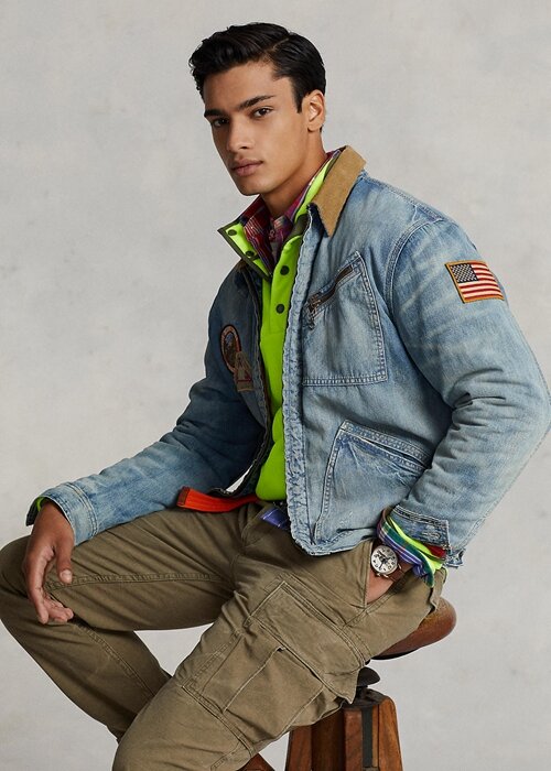 Wash Pánské bundy Ralph Lauren Denim Trucker Wash Pánské bundy Ralph Lauren Denim Trucker