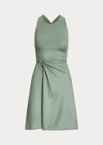 Zelené dámské denní šaty Ralph Lauren Haddington Jersey bez rukávů