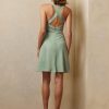 Zelené dámské denní šaty Ralph Lauren Haddington Jersey bez rukávů