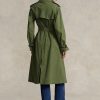 Zelené dámské kabáty Ralph Lauren Poplin