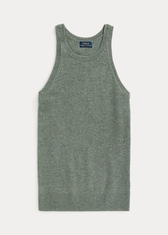 Zelené dámské kašmírové tanky Ralph Lauren