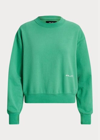Zelené dámské mikiny Ralph Lauren Fleece Crewneck Zelené dámské mikiny Ralph Lauren Fleece Crewneck