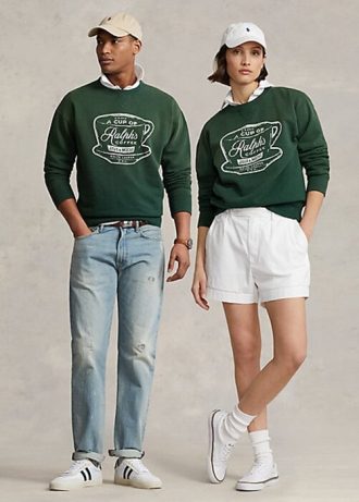 Zelené dámské mikiny Ralph Lauren Ralph’s Coffee Crewneck Zelené dámské mikiny Ralph Lauren Ralph’s Coffee Crewneck