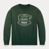 Zelené dámské mikiny Ralph Lauren Ralph’s Coffee Crewneck