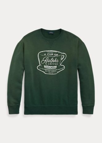 Zelené dámské mikiny Ralph Lauren Ralph’s Coffee Crewneck Zelené dámské mikiny Ralph Lauren Ralph’s Coffee Crewneck