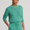 Zelené dámské svetry Ralph Lauren Cashmere Crewneck