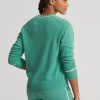 Zelené dámské svetry Ralph Lauren Cashmere Crewneck