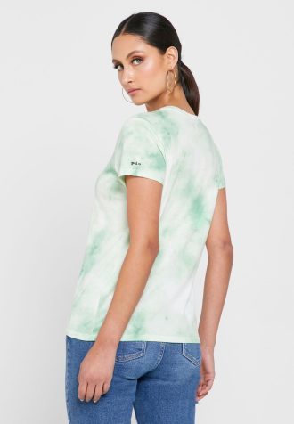 Zelená dámská trička Ralph Lauren Crew s výstřihem