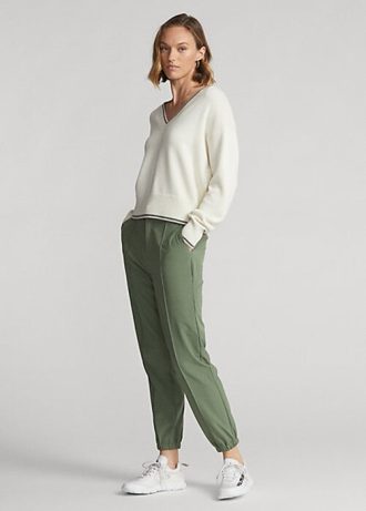 Zelené dámské čtyřsměrné kalhoty Ralph Lauren Jogger