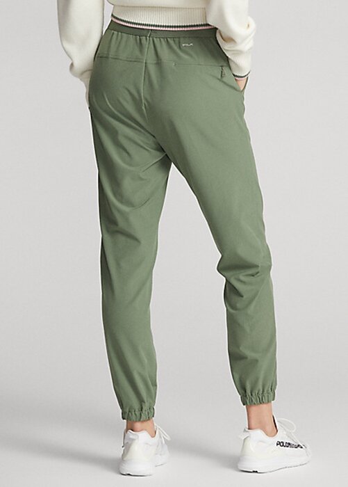 Zelené dámské čtyřsměrné kalhoty Ralph Lauren Jogger Zelené dámské čtyřsměrné kalhoty Ralph Lauren Jogger